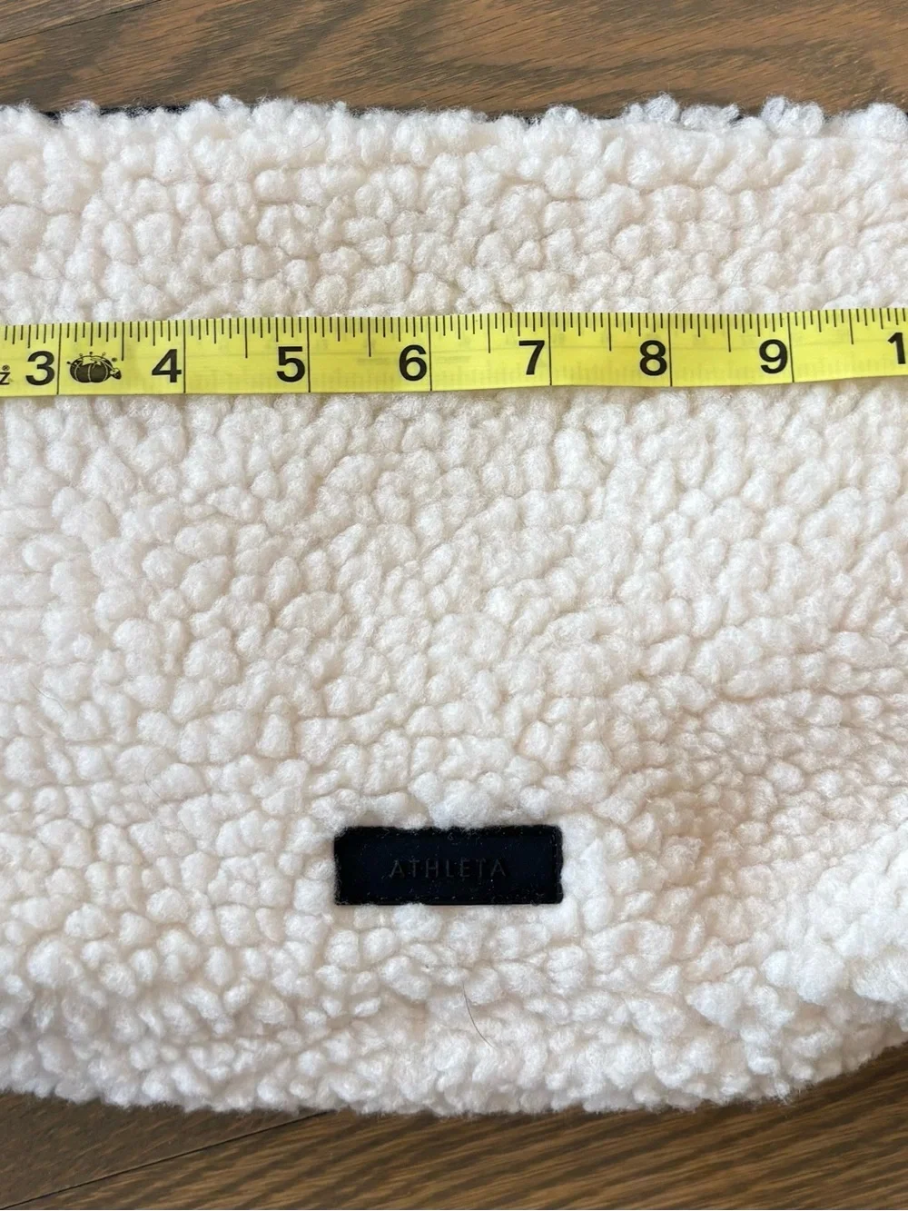 Athleta Cream Sherpa toiletry bag